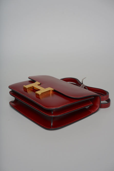 Hermes Constance 18 in Rouge H Box Ghw
