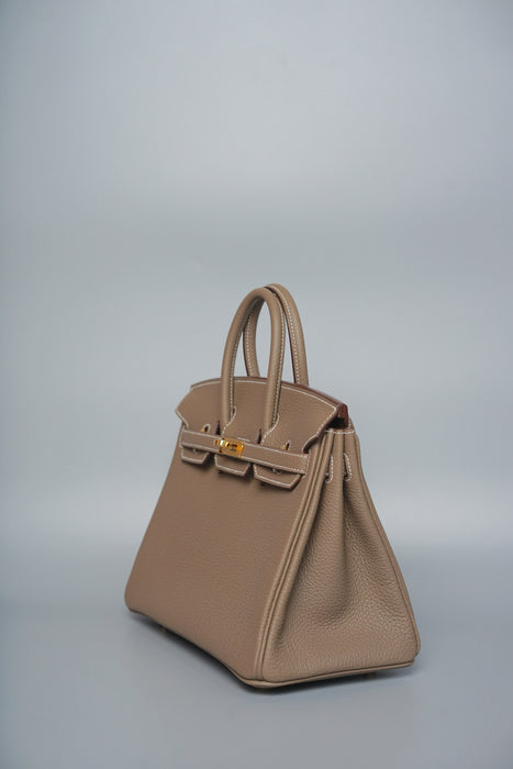 Hermes Birkin 25 in Etoupe Togo Ghw (Brand New)