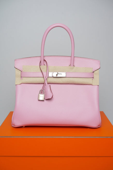 Hermes Birkin 30 in Mauve Sylvestre Phw