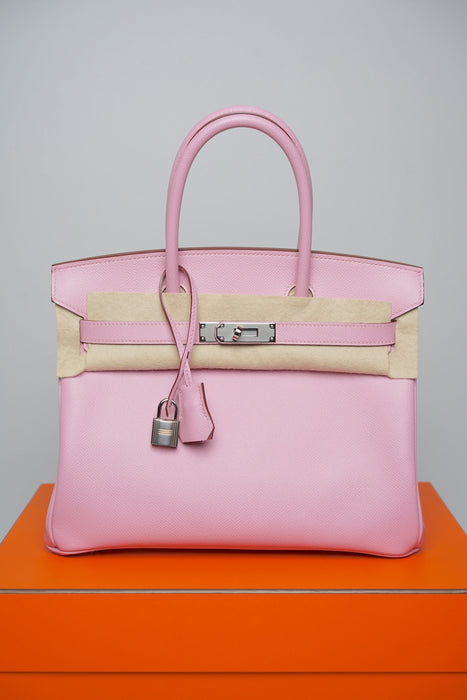Hermes Birkin 30 in Mauve Sylvestre Phw