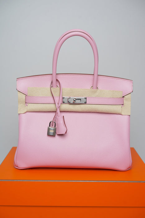 Hermes Birkin 30 in Mauve Sylvestre Phw
