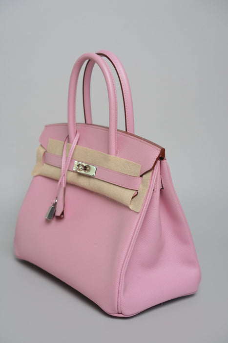 Hermes Birkin 30 in Mauve Sylvestre Phw