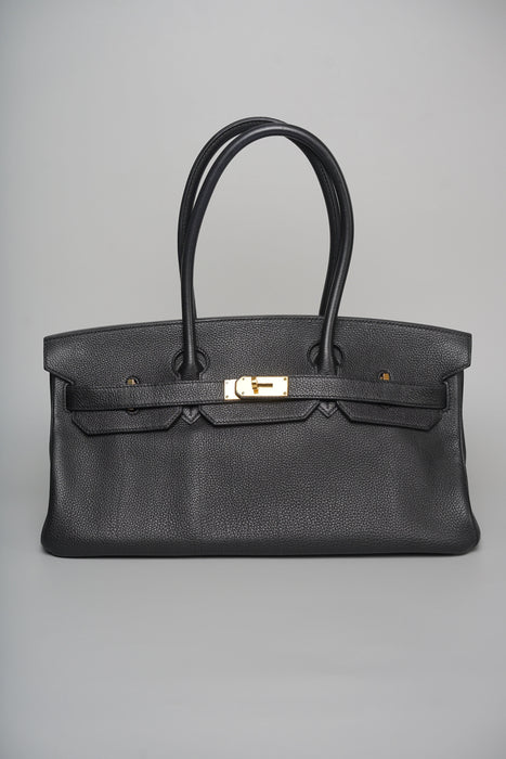 Hermes Birkin JPG Shoulder 42 in Noir Togo Ghw