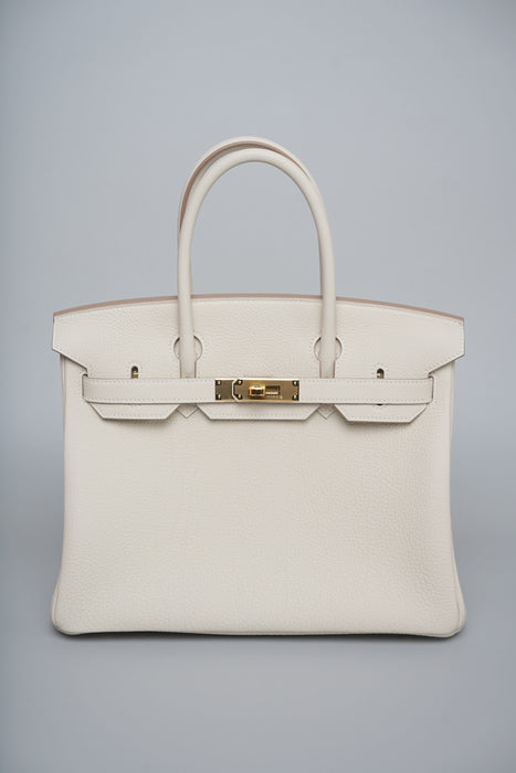 Hermes Birkin 30 in Craie Togo Ghw (Brand New)