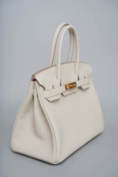 Hermes Birkin 30 in Craie Togo Ghw (Brand New)