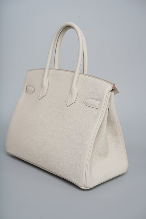 Hermes Birkin 30 in Craie Togo Ghw (Brand New)