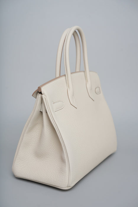 Hermes Birkin 30 in Craie Togo Ghw (Brand New)