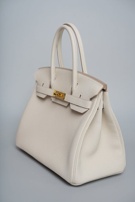Hermes Birkin 30 in Craie Togo Ghw (Brand New)