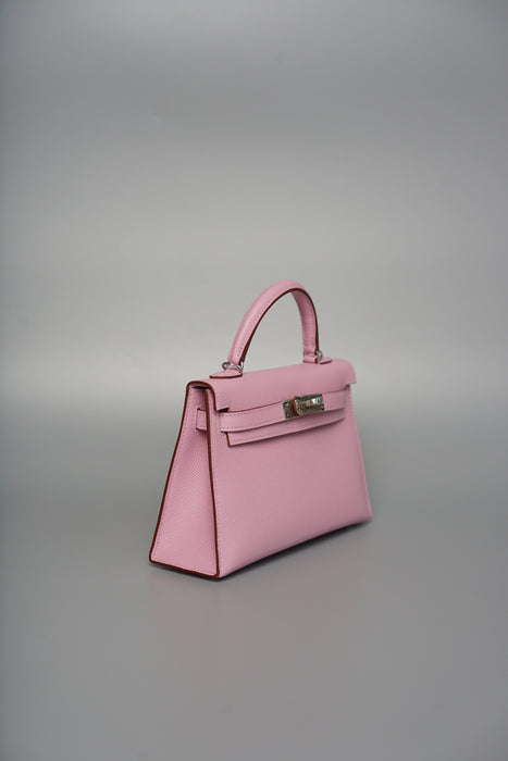 Hermes Kelly 20 in Mauve Slyvester Epsom Phw (Brand New)
