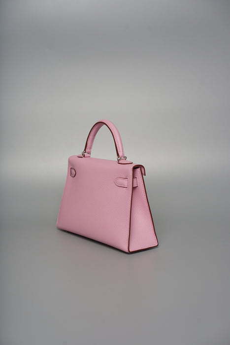 Hermes Kelly 20 in Mauve Slyvester Epsom Phw (Brand New)