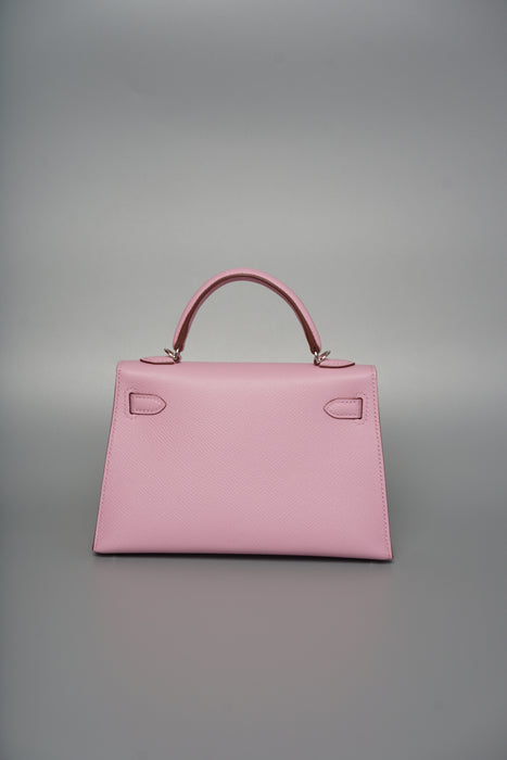 Hermes Kelly 20 in Mauve Slyvester Epsom Phw (Brand New)