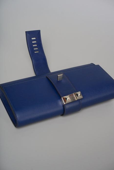 Hermes Medor 23 Clutch in Blue Electric Swift Phw (Brand New)