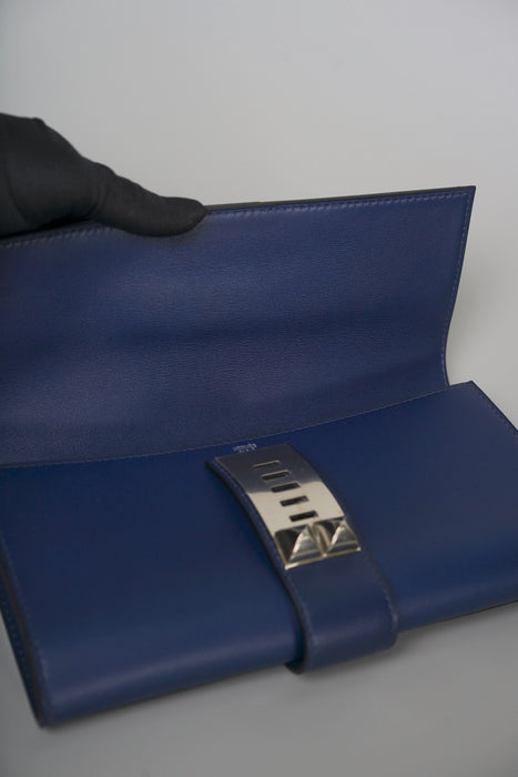 Hermes Medor 23 Clutch in Blue Electric Swift Phw (Brand New)