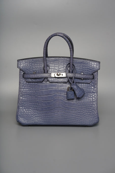 Hermes Birkin 25 in Brighton Matte Alligator Phw