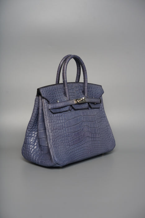 Hermes Birkin 25 in Brighton Matte Alligator Phw
