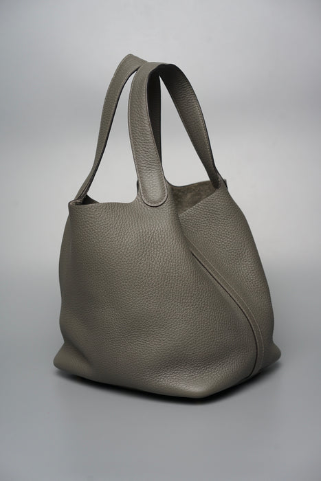 Hermes Picotin 22 in Gris Meyer Ghw