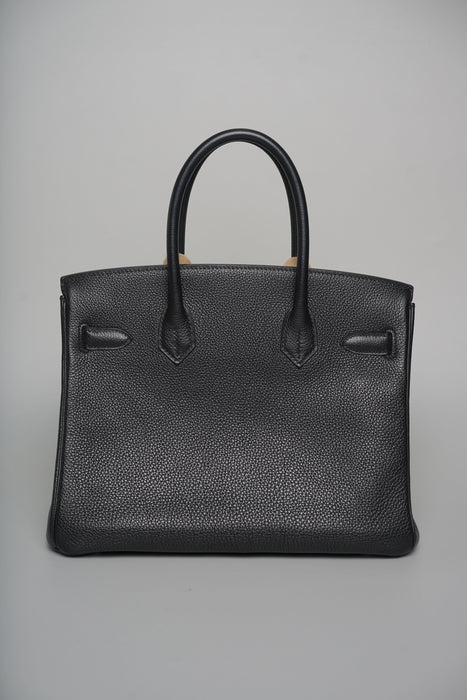 Hermes Birkin 30 in Noir Togo Ghw