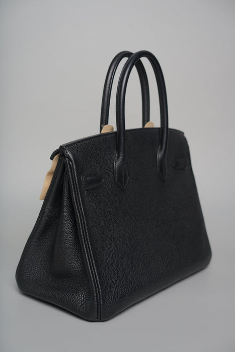Hermes Birkin 30 in Noir Togo Ghw