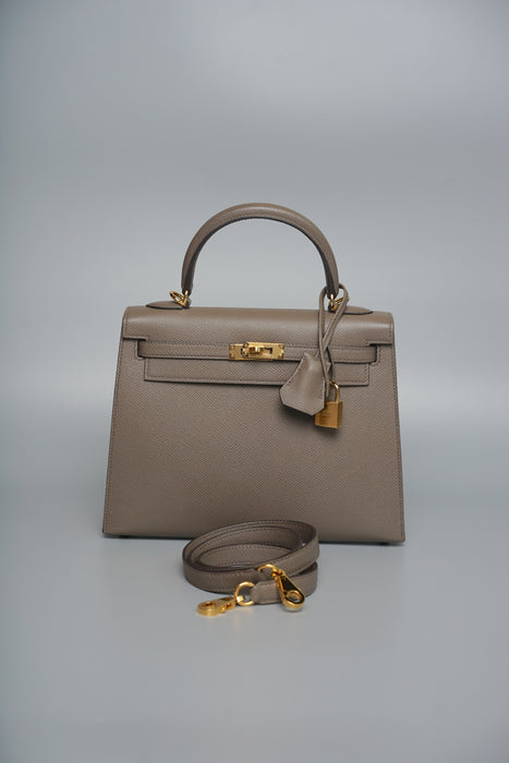 Hermes Kelly 25 in Etain Epsom Ghw