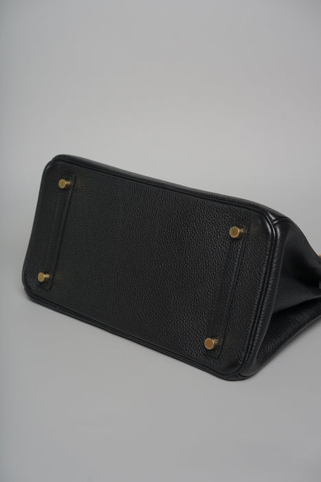 Hermes Birkin 30 in Noir Togo Ghw