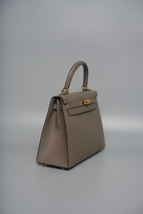 Hermes Kelly 25 in Etain Epsom Ghw