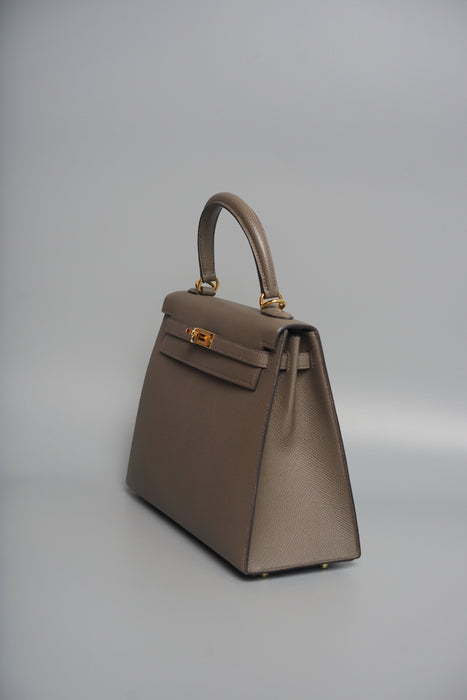 Hermes Kelly 25 in Etain Epsom Ghw