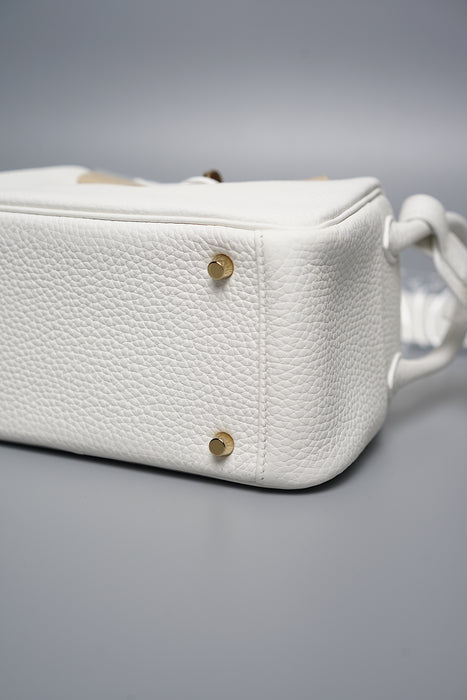 Hermes Mini Lindy in White Ghw (Brand New)