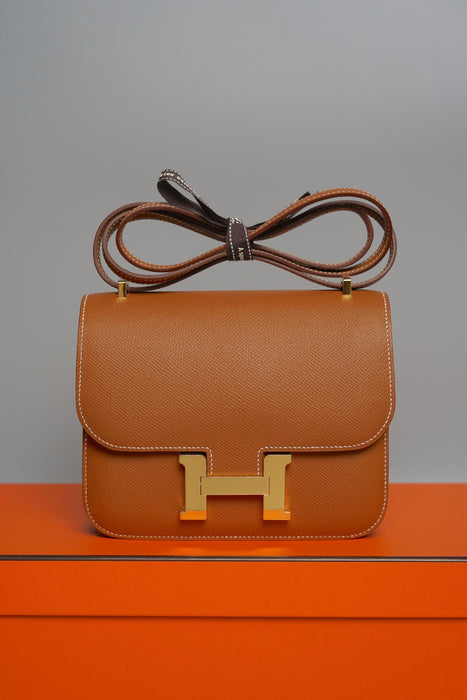 Hermes Constance 18 in Gold Epsom Ghw (Brand New)