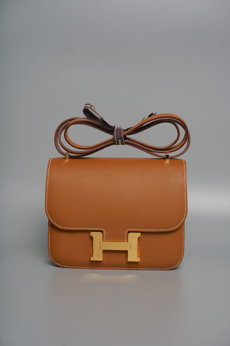 Hermes Constance 18 in Gold Epsom Ghw (Brand New)