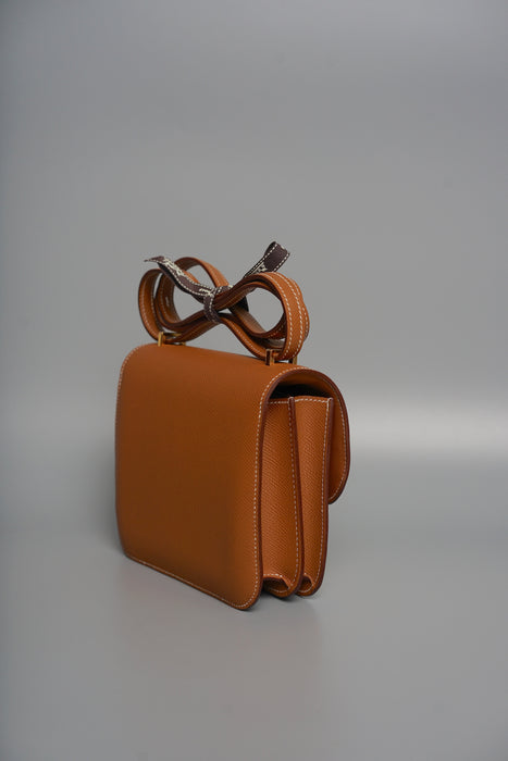 Hermes Constance 18 in Gold Epsom Ghw (Brand New)