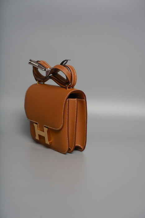 Hermes Constance 18 in Gold Epsom Ghw (Brand New)