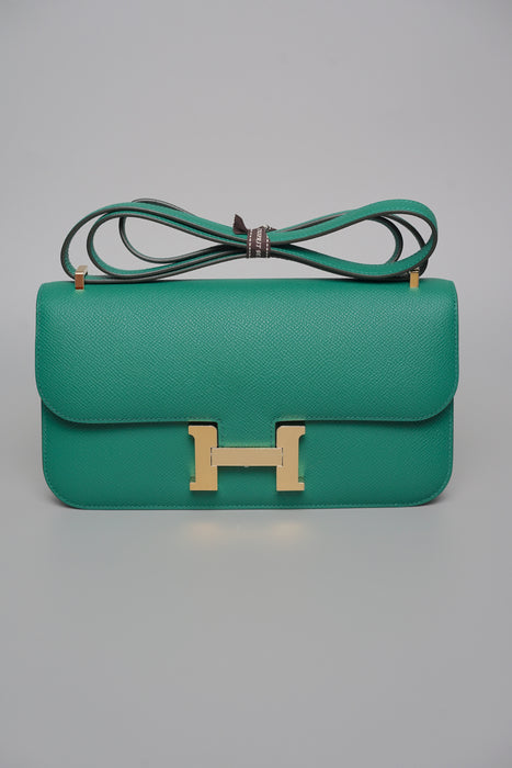 Hermes Constance Elan in Vert Vertigo Ghw (Brand New)