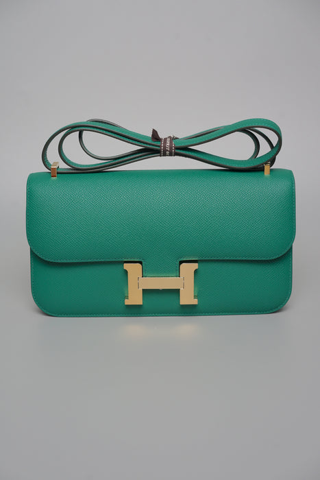Hermes Constance Elan in Vert Vertigo Ghw (Brand New)