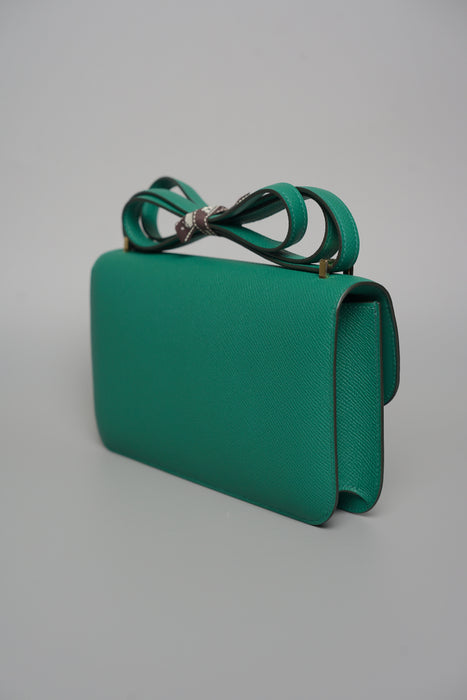 Hermes Constance Elan in Vert Vertigo Ghw (Brand New)