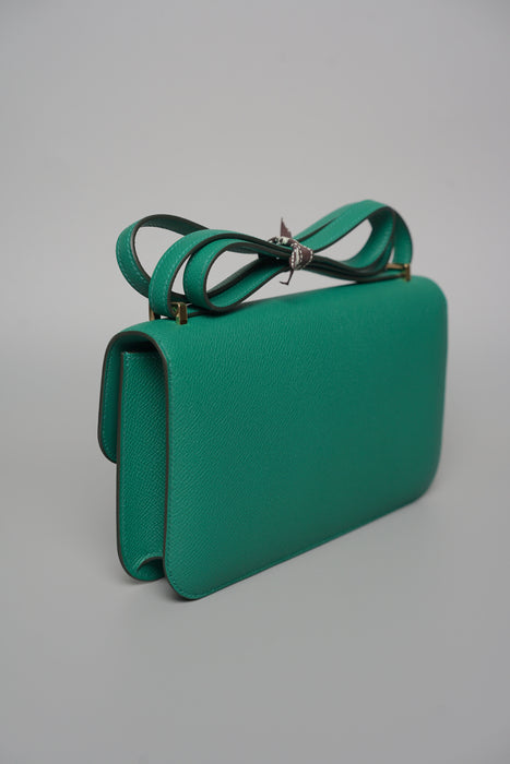 Hermes Constance Elan in Vert Vertigo Ghw (Brand New)