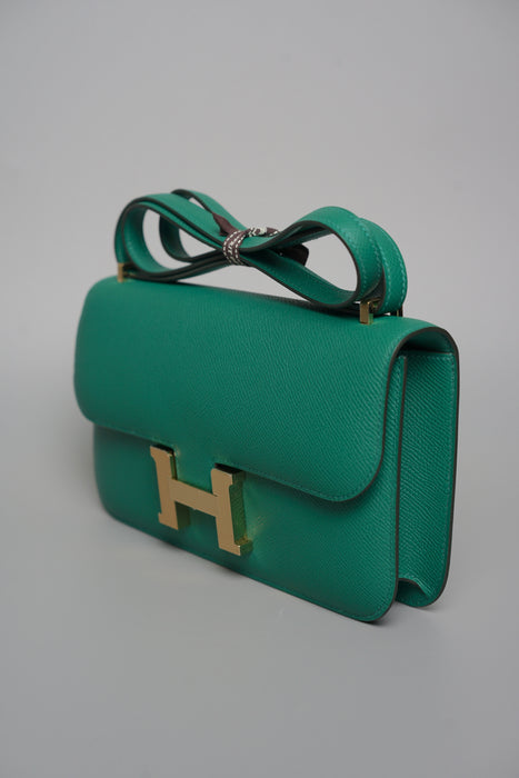 Hermes Constance Elan in Vert Vertigo Ghw (Brand New)