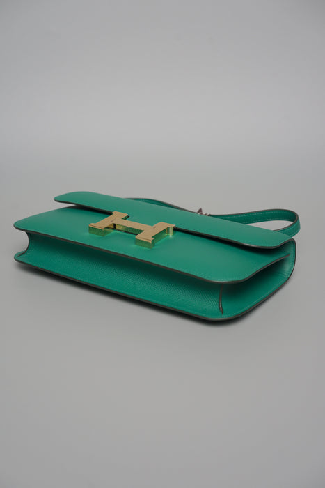 Hermes Constance Elan in Vert Vertigo Ghw (Brand New)