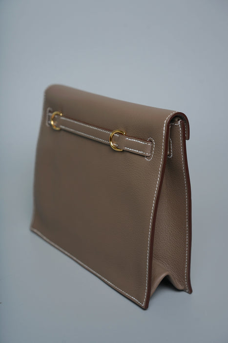 Hermes Kelly Danse in Etoupe Evercolor Ghw (Brand New)