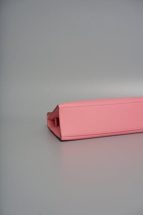 Hermes Kelly Pochette in Rose Confetti Epsom Phw