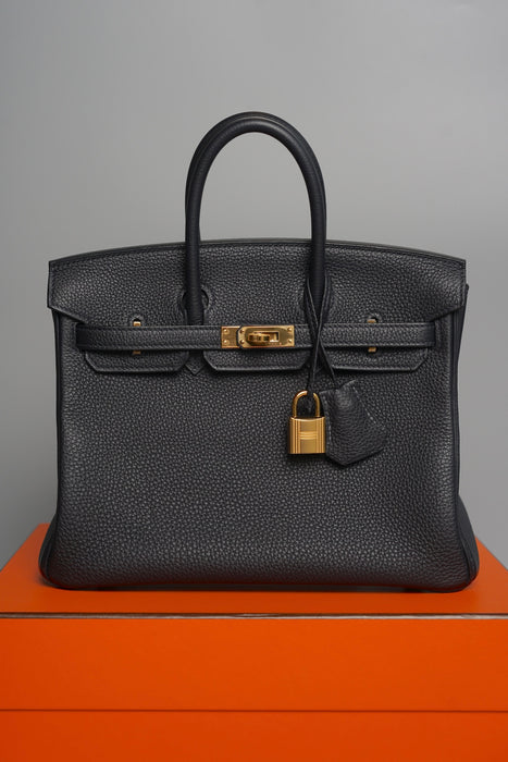 Hermes Birkin 25 in Caban Togo Ghw