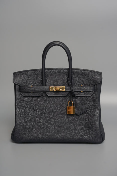 Hermes Birkin 25 in Caban Togo Ghw