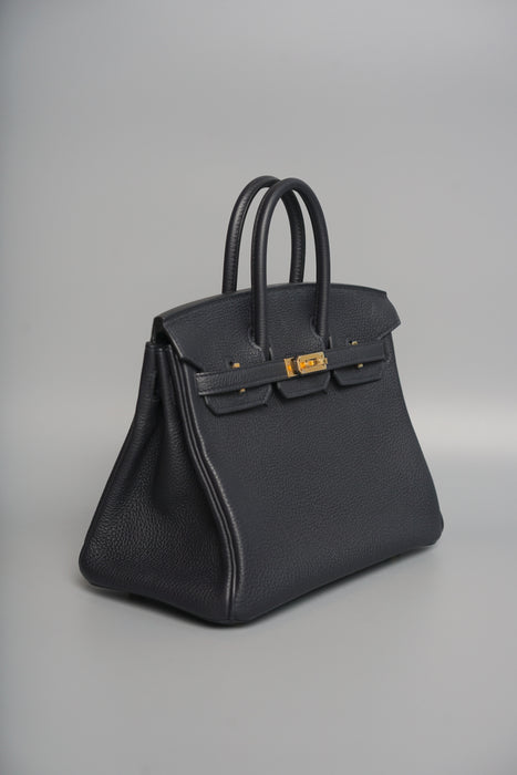 Hermes Birkin 25 in Caban Togo Ghw