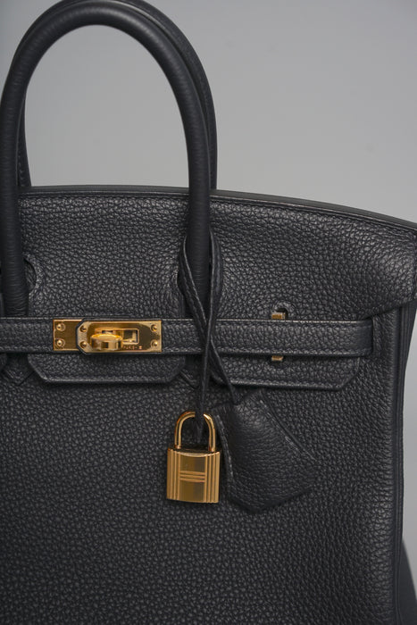 Hermes Birkin 25 in Caban Togo Ghw