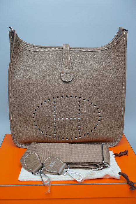 Hermes Evelyne 29 in Etoupe Phw (Brand New)