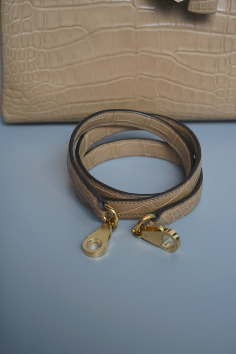 Hermes Kelly 25 in Chai Matte Alligator Ghw (Brand New)