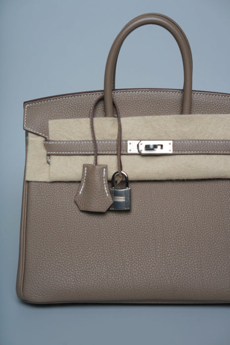 Hermes Birkin 25 in Etoupe Togo Phw (Brand New)