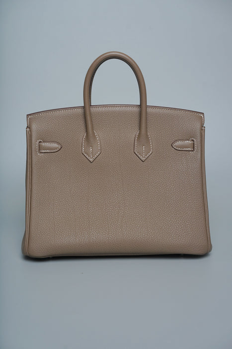 Hermes Birkin 25 in Etoupe Togo Phw (Brand New)