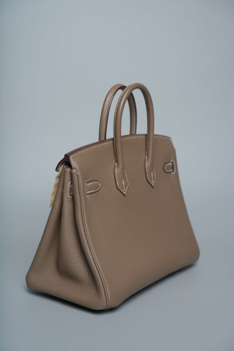 Hermes Birkin 25 in Etoupe Togo Phw (Brand New)
