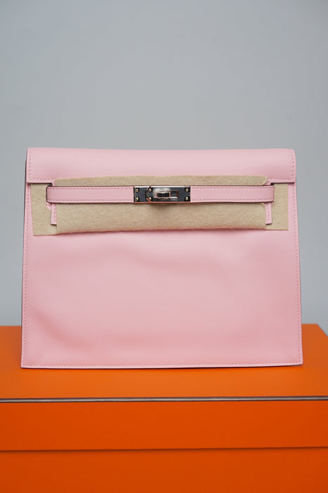 Hermes Kelly Danse in Rose Sakura Swift Phw (Brand New)