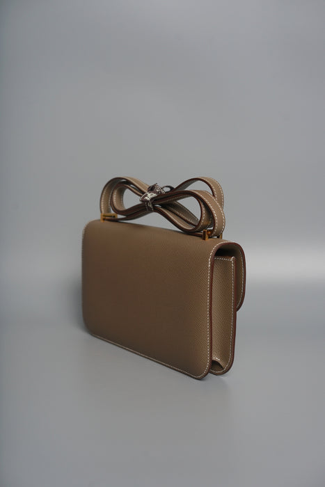 Hermes Constance Elan in Etoupe Epsom Ghw (Brand New)